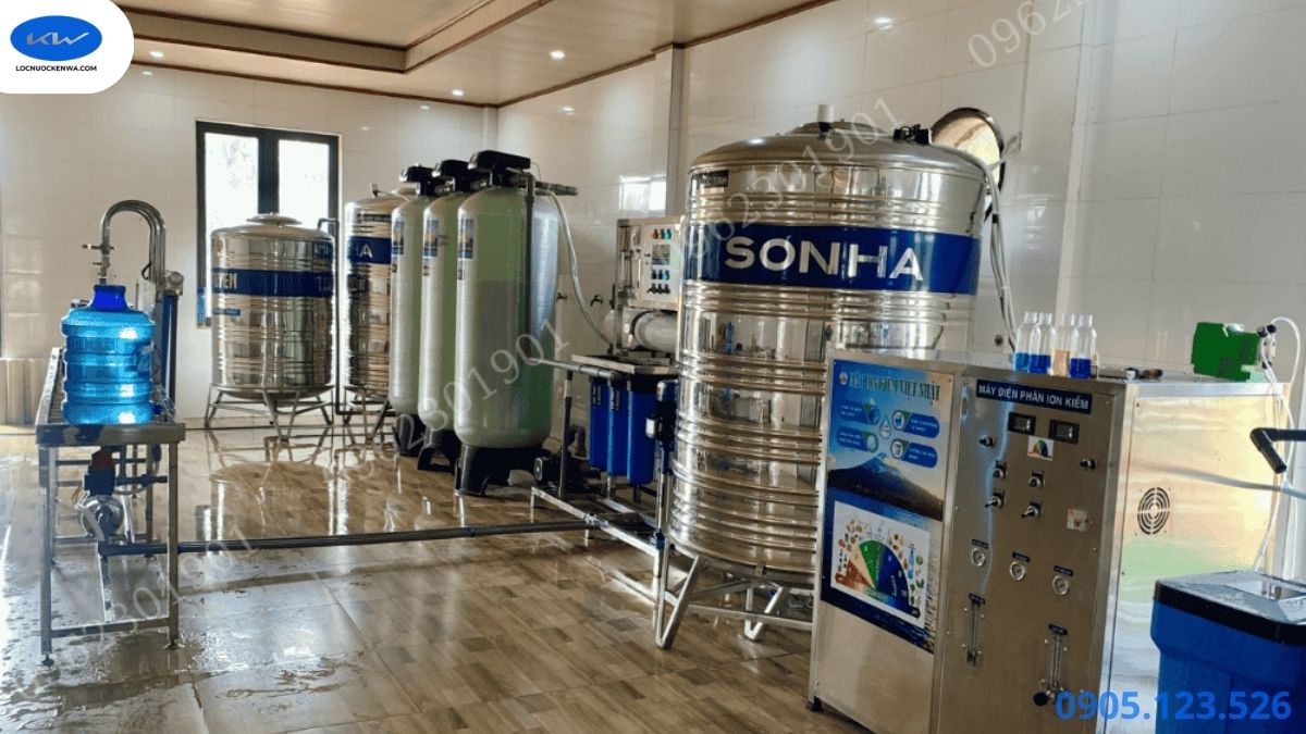 Kiểm tra lưu lượng khoáng và buồng điện phân khi pH ion kiềm dao động