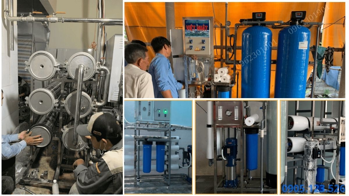 Chu trình rửa ngược cột lọc sử dụng van tự động hoặc van tay