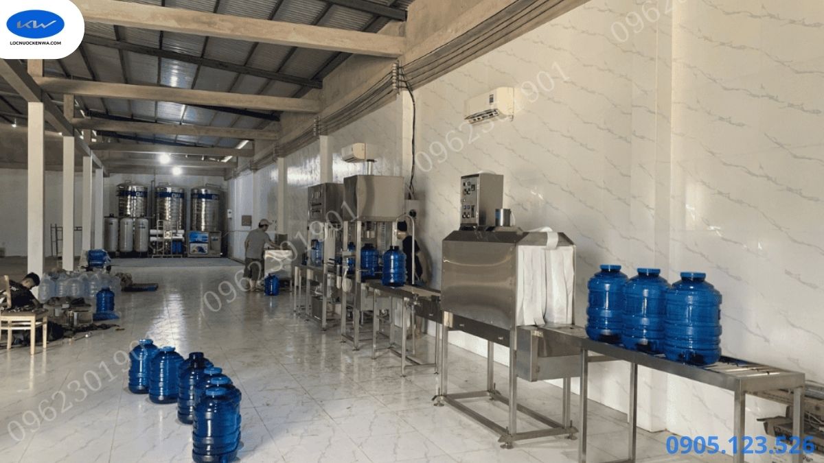 Sơ đồ hệ thống sản xuất nước ion kiềm công nghiệp
