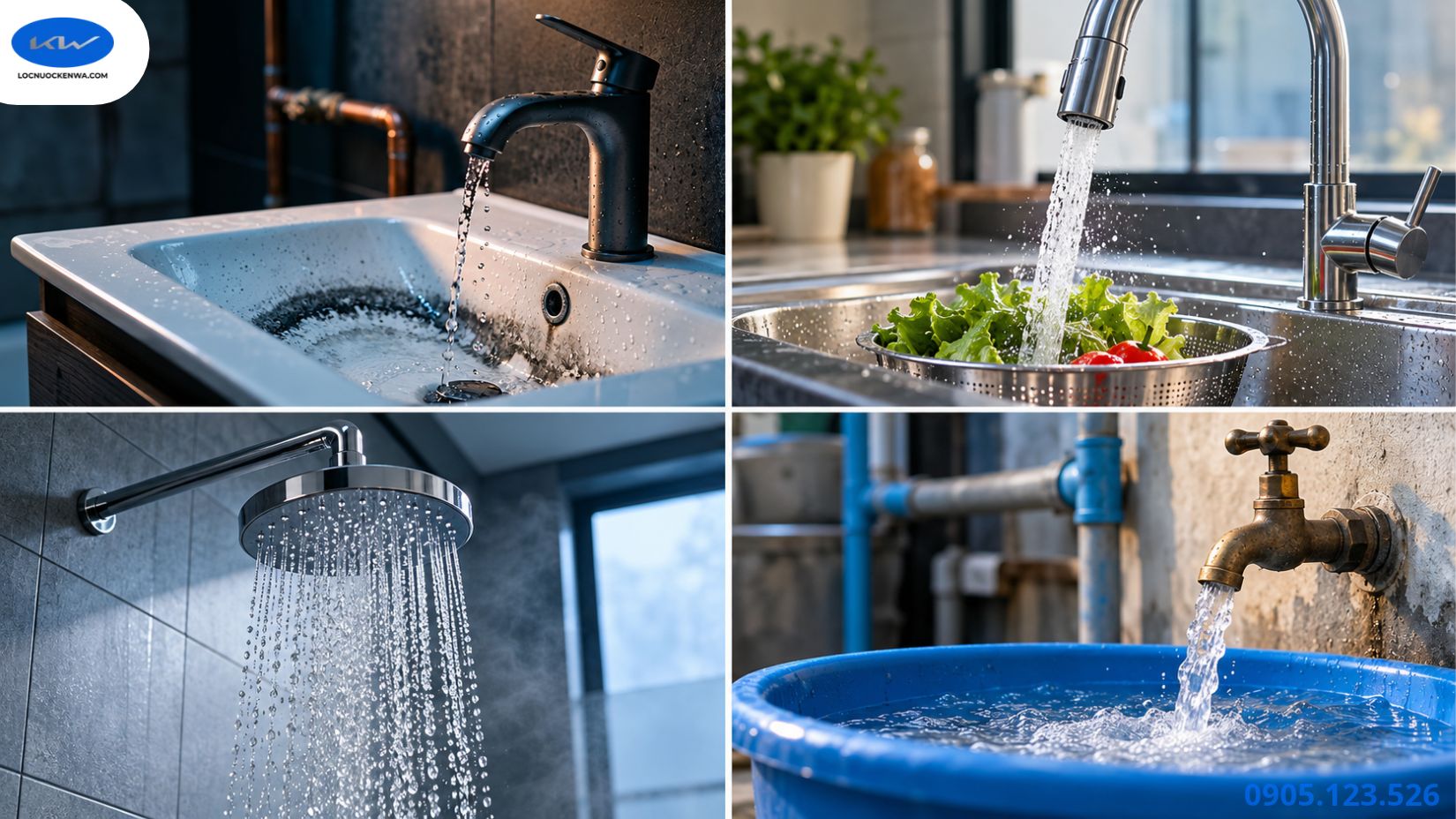 Cặn đen bám tại bồn chứa và vòi nước là dấu hiệu cần kiểm tra mangan trong nước giếng