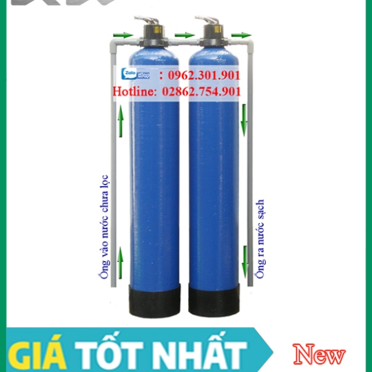 Bình lọc nước composite 2 cột bán tự động